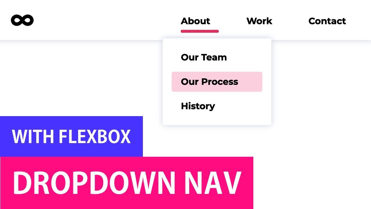 Dropdown Navigation Menu with Flexbox - YouTube