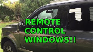 F150 keyfob remote controlled windows