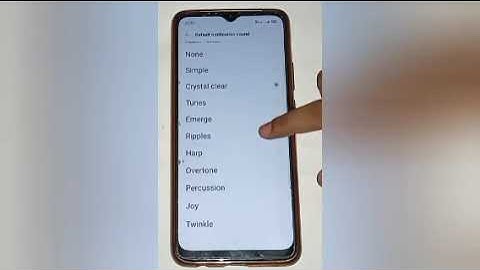 how to change default notification sound in oppo a1k