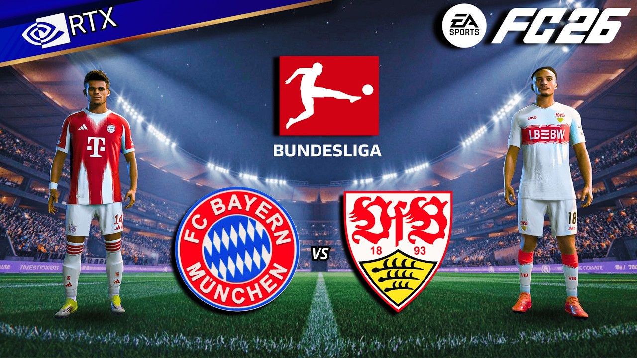 FC 26 - Bayern Munich vs VfB Stuttgart | Bundesliga 25/26 Full Match | PC™ [4K60]