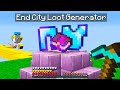 Minecraft Bedwars but there is unlimited END CITY LOOT GENERATORS...
