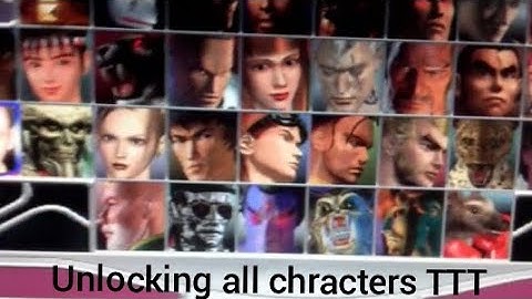 Unlocking of all characters in tekken tag tournament PC game.