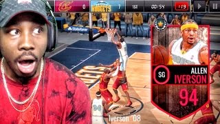 94 ALLEN IVERSON HOOPIN IN NBA FINALS! NBA Live Mobile 16 Gameplay Ep. 68