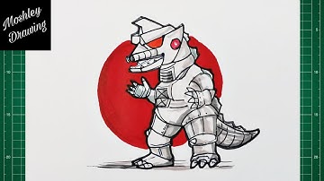 How to Draw Chibi Mechagodzilla