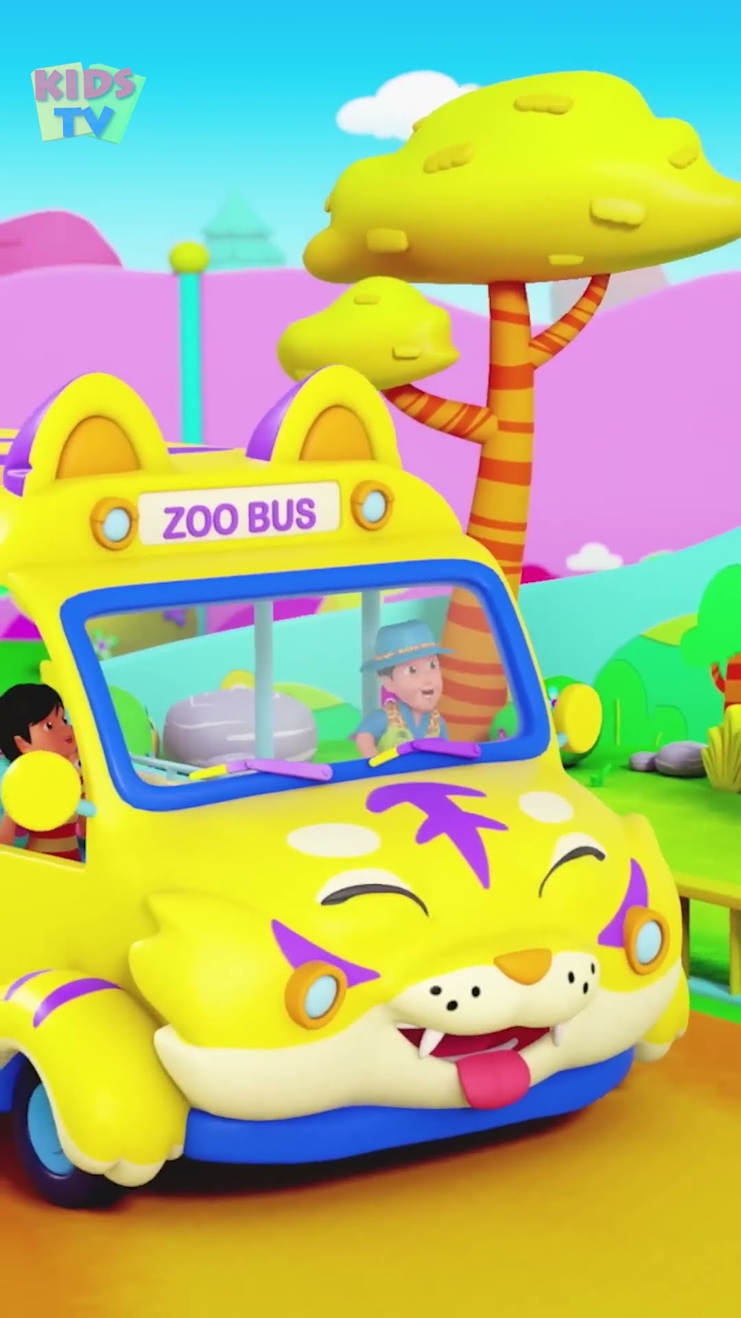 Wheels on the Bus Going to the Zoo #viral #popular #trending #shorts #kidsmusic #babysongs #kidstv