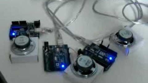 Arduino choir singing Tetris melody