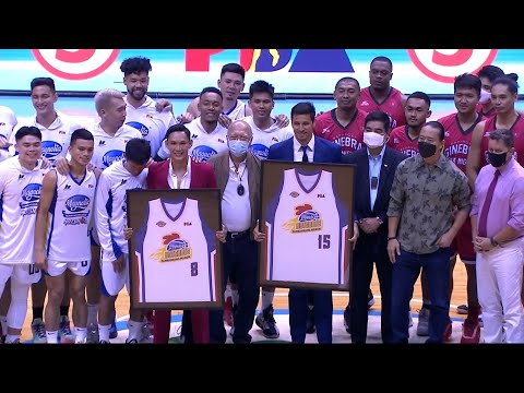 PJ Simon & Marc Pingris jersey retirement | 2021 PBA Governors' Cup