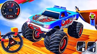 Monster Truck Stunt Ramp Simulator - 4x4 Impossible Police Truck Racing - Android GamePlay