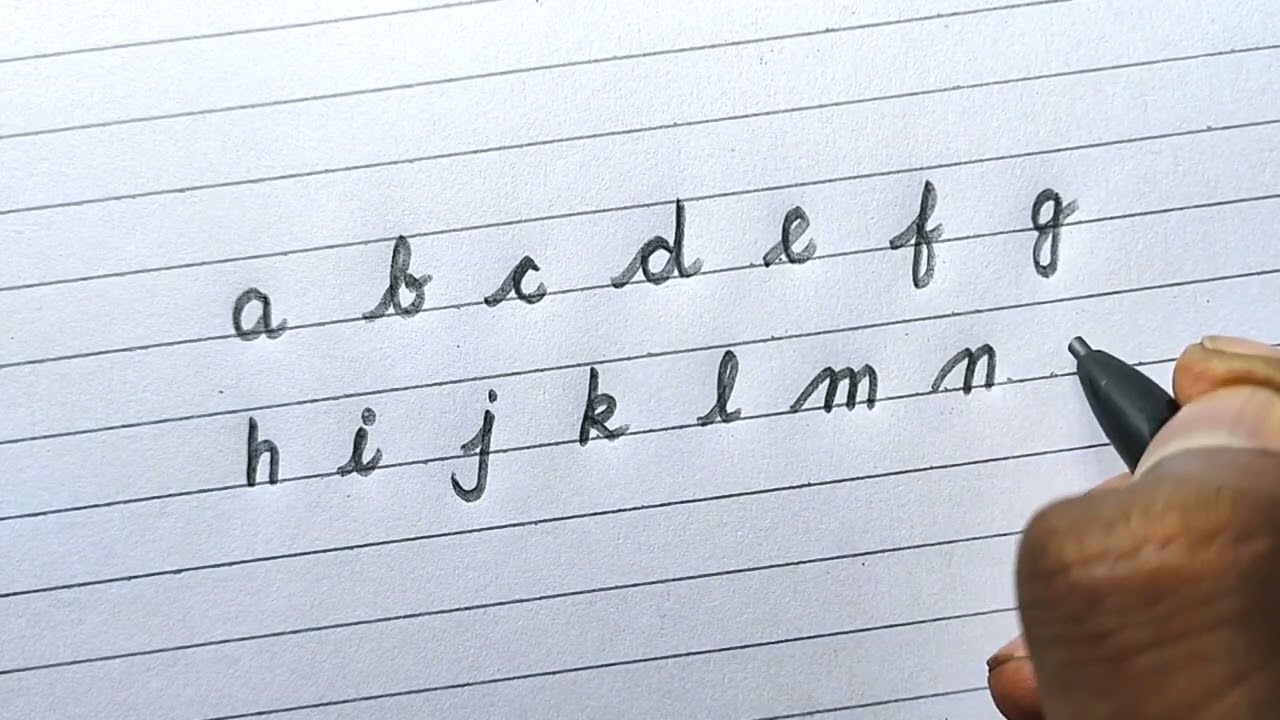 How to write A to Z in cursive writing | Cursive writing practice ...