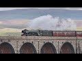 Flying Scotsman Steams Over Ribblehead Viaduct: 60103 Flying Scotsman 22nd August 2021