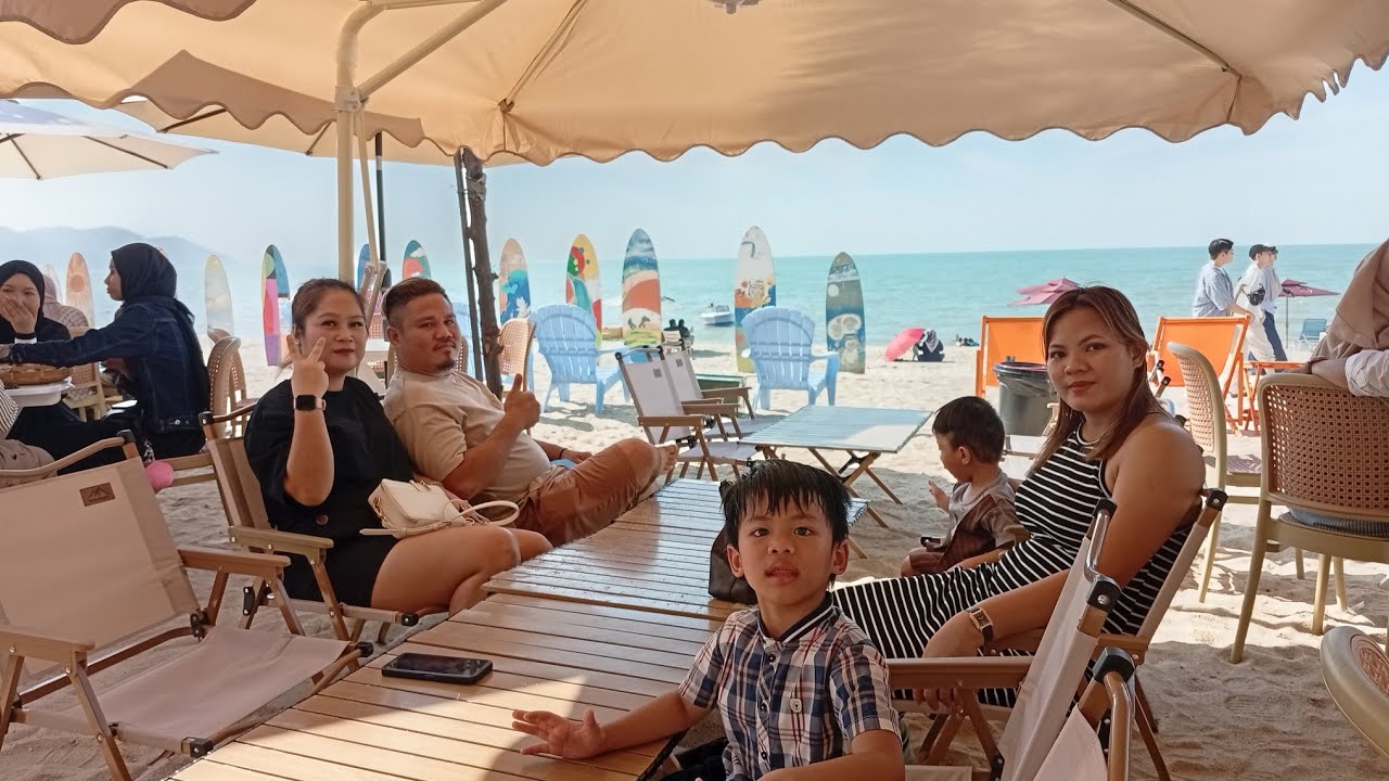 JAMBATAN PULAU PINANG || BATU FERRINGHI BEACH || BAWA ANAK ADIK BOSCO JALAN - JALAN.