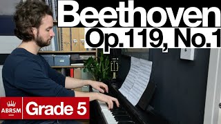 Beethoven - Bagatelle in Gm (ABRSM Grade 5 2023-24 A5) | Piano Progress Week 80