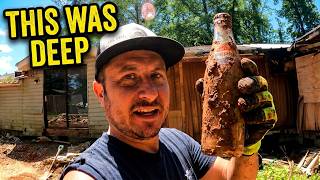 I Bought an Abandoned House - I found old structure buried 2 feet deep?