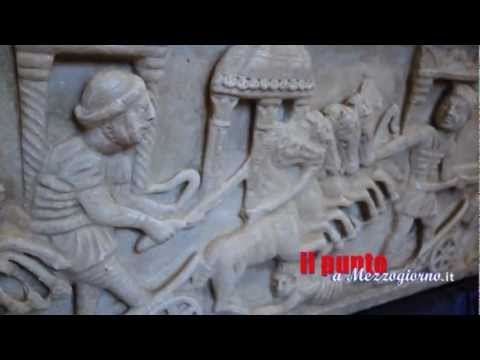 Il sarcofago delle quadrighe torna ad Aquino