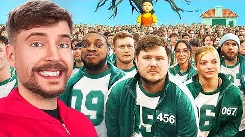 $456,000 Squid Game In Real Life!//Mr beast(official video)New version