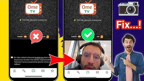 How To Fix Ome TV App Camera Not Working Problem (Easy Solution)