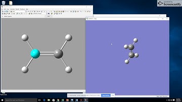 Lab 5 PM6 optimization of C2H6, C2H4, C2H2, and C6H6 using GaussView and Gaussian.