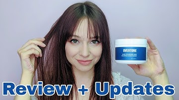 oVertone Blue for Brown Hair on Medium Brown/Auburn Hair | Review + Colour Fade Updates