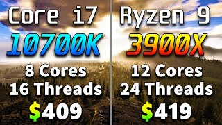 Core i7 10700K vs Ryzen 9 3900X | PC Gameplay Benchmark Tested