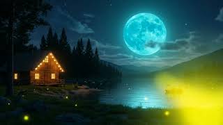 Relaxing Sleep Music and Night Nature Sound: Soft Cricket, Beautiful Piano,Fall Asleep screenshot 4