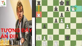 El Classico cờ vua- Carlsen thí tượng, nhưng Hikaru không dám ăn và cái kết + Câu đố #228