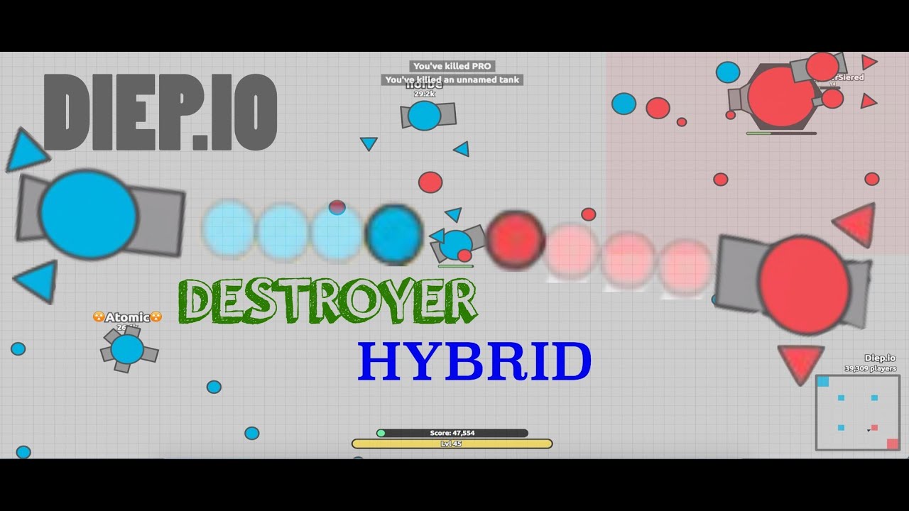 Diep.io // Destroyer Hybrid // Total Destruction - YouTube