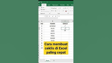 cara membuat Ceklis di Excel #excelindonesia #belajarexcel #exceltricks