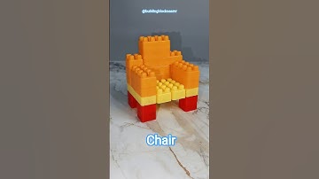 Satisfying Diy Building Blocks Chair | ASMR sound #asmr #asmrsounds #shorts #shortvideo #ytshorts