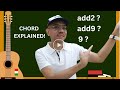 Add2, Add9, 9 Chords Explained