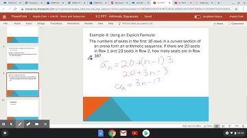9.2 part 6 Arithmetic sequence word problem