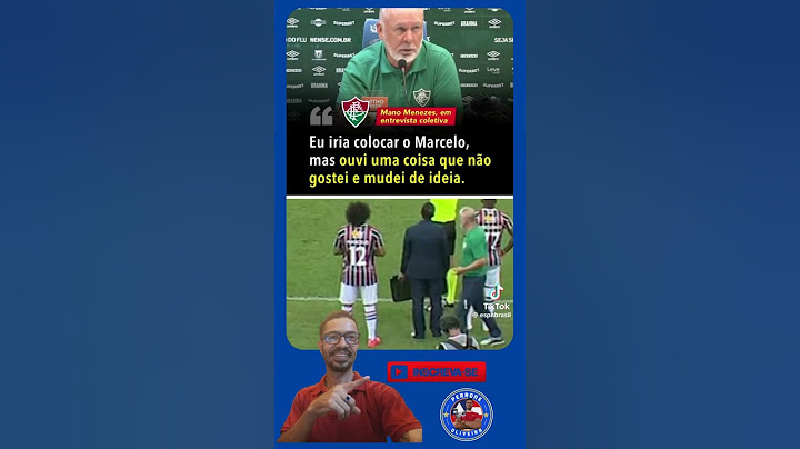 🚨Mano Menezes justifica treta com Marcelo. Jogador negocia rescisão com o Fluminense. #futebol #live