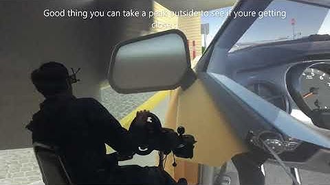 My VR Driving Simulator Build using Motion Tracking Glasses  in a CAVE Environment