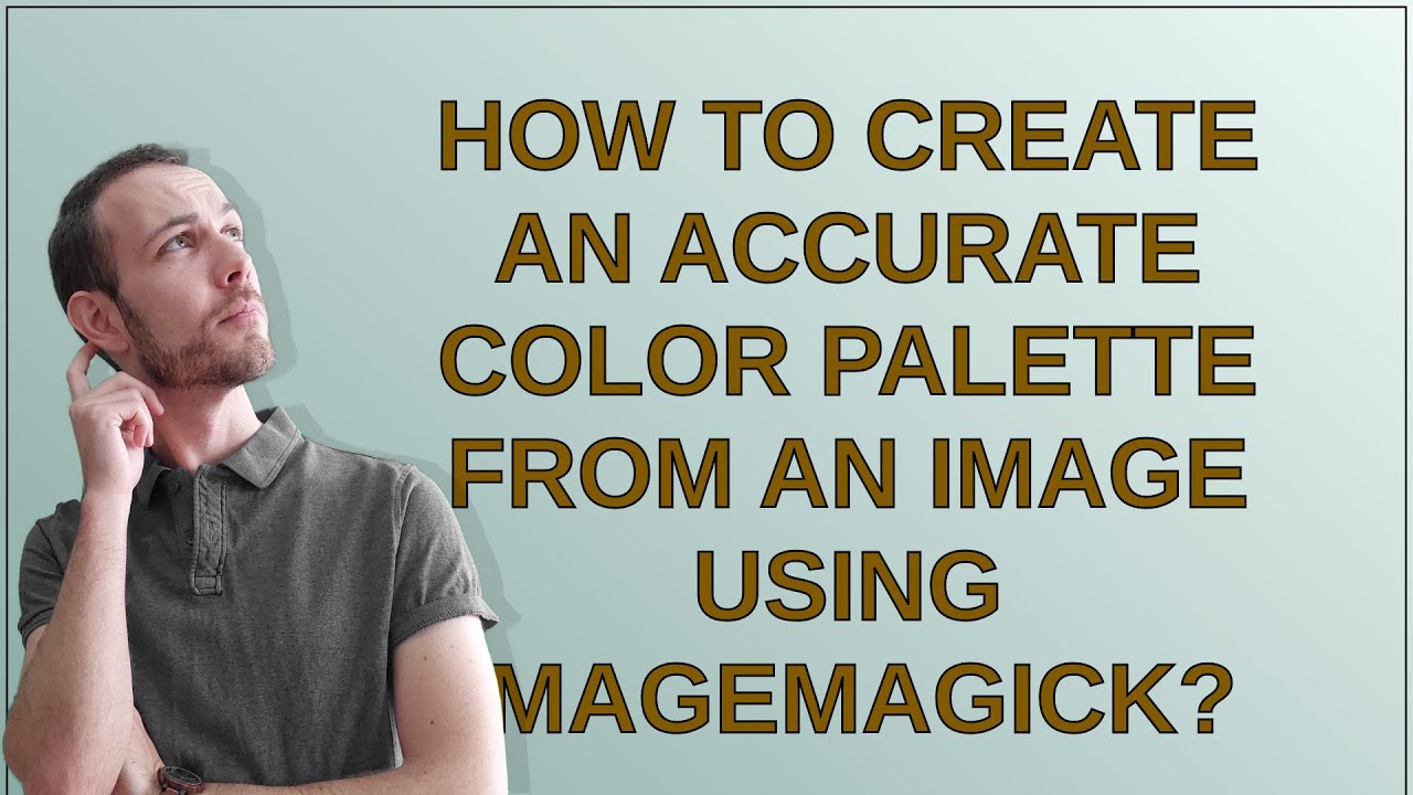 Unix: How to create an accurate color palette from an image using imagemagick?