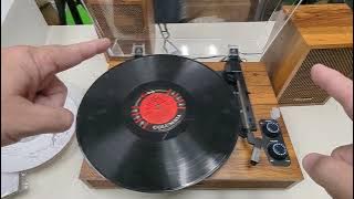 Tanlanin Vinyl Record Player with External Speakers
