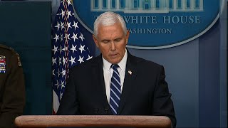 Pence on virus: US 'has never been more prepared'