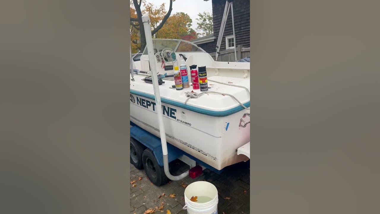 Evinrude outboard 130v4 winterize fun YouTube