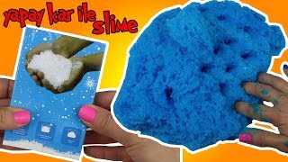 Yapay Kar İle Slime Yapmayı Denedim | İcee Slime Nasıl Yapılır? Instant Snow Slime Tarifi | Oyuncak