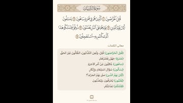 السراج في بيان غريب القران سورة الذاريات 3 مع تلاوة الشيخ سعد الغامدي