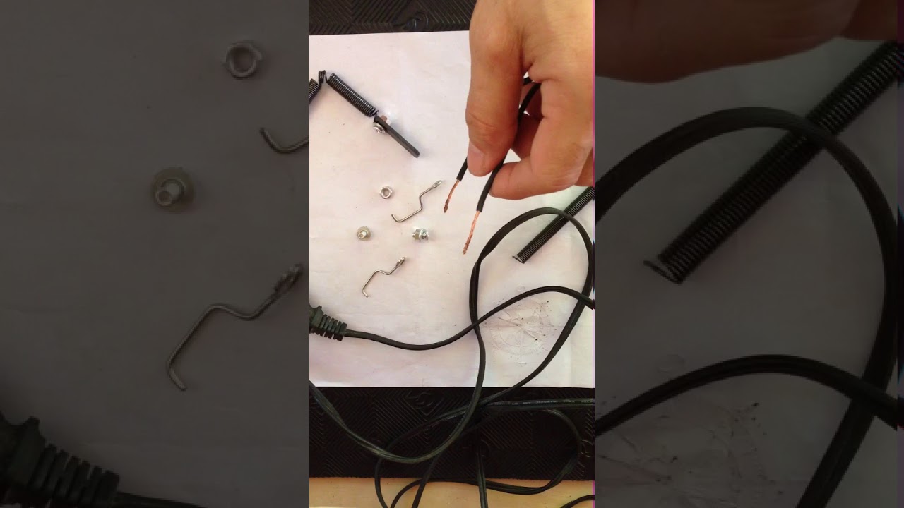 How to make a heavy duty clip cord in an easiest way. (Part 1) YouTube