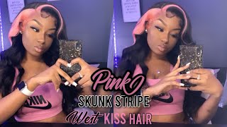 Trendy Skunk Stripe Wig install tutorial😍| WestKiss Hair