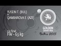 1/4 FW - 63 kg: T. YUSEIN (BUL) df. E. QAMBAROVA (AZE) by TF, 11-1