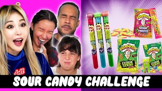 Impossible sour candy challenge! Wengie Challenges YOU! EP 4