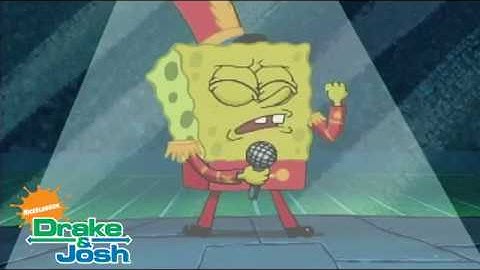 Spongebob Squarepants sings the "Drake & Josh" Intro Music