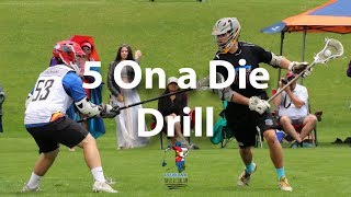 5 On a Die - Slide and Recover Drill | Lacrosse | POWLAX