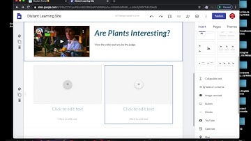 Google Site   Text Box, Publish, Subpage, Copy Link