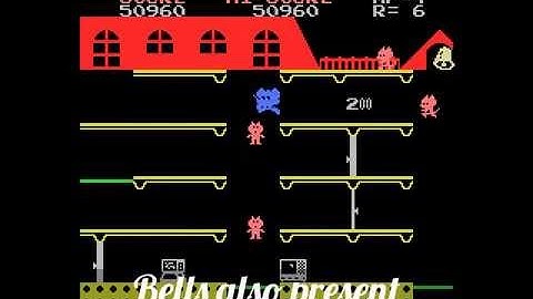 [MSX] Mappy - Bells, before and after reset