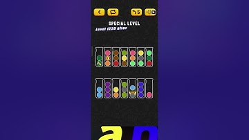 Ball Sort Puzzle Special Level after Level 1220 / Lock Ball and Key Ball and Question Mark Ball