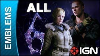 Resident Evil 6 All Emblems in Jake