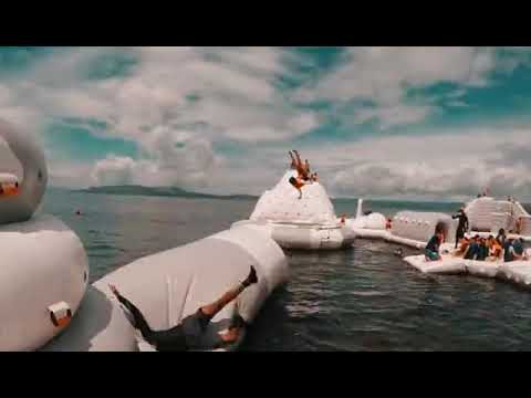 climbing inflatable water games inflatable floating water park