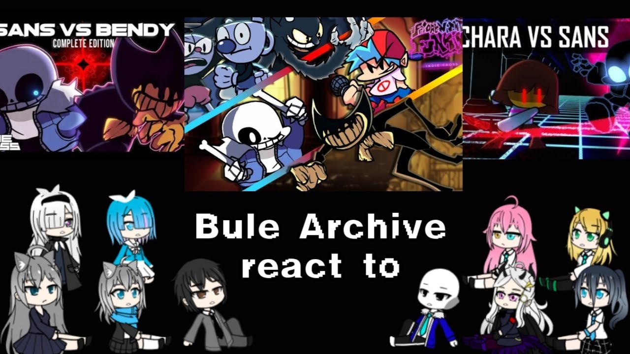 Blue Archive react to indie cross